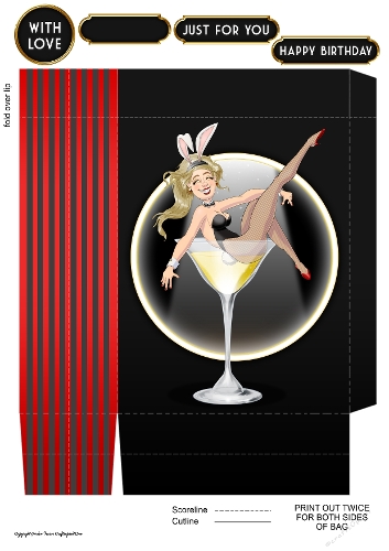 Bunny Girl Dudess Mini Gift Bag