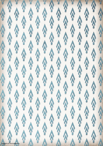 Art Deco Coloured Chevron Paper Blue