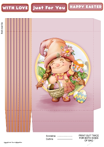 Maisie the Easter Gnome Mini Gift Bag