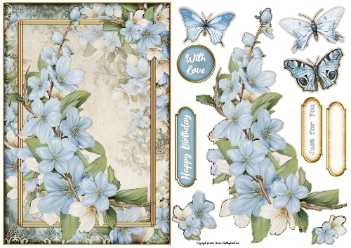 Butterfly Blossom Blue