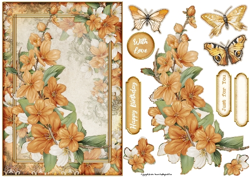 Butterfly Blossom Gold