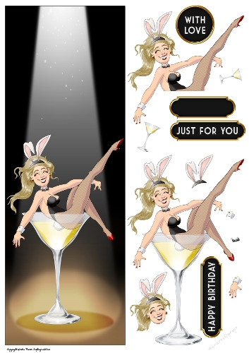 Bunny Girl Dudess Large Vertical DL