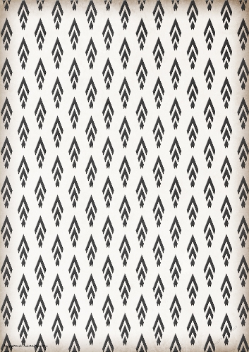Art Deco Coloured Chevron Paper Black