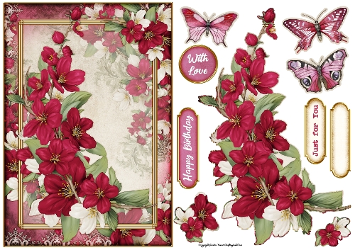 Butterfly Blossom Dark Pink