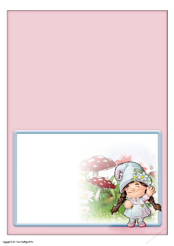 Mothers Day Maisie Gnome Slider Card Insert