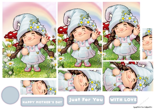 Mothers Day Maisie Gnome Pyramid