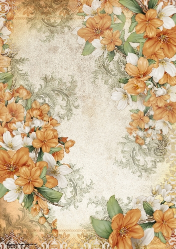 Butterfly Blossom Paper Gold