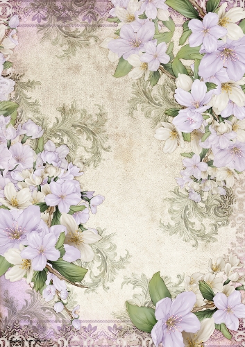 Butterfly Blossom Paper Lilac