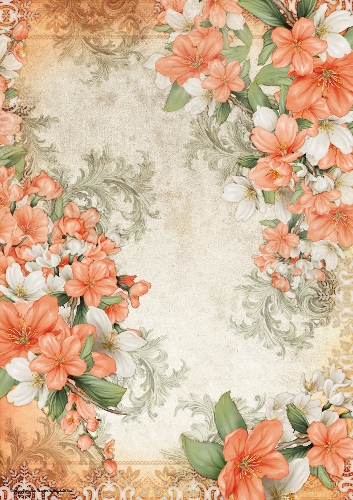 Butterfly Blossom Paper Peach