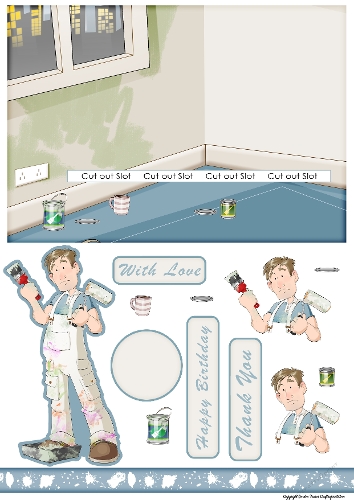 Painter and Decorator Dude 2 Slider Card
