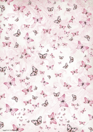 Butterfly Blossom Paper 2 Pink
