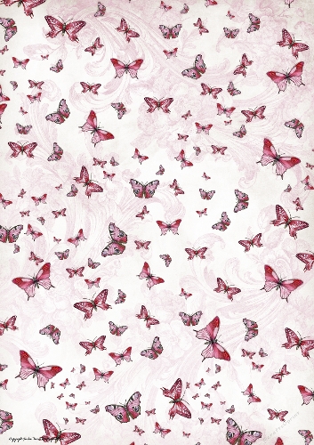 Butterfly Blossom Paper 2 Dark Pink