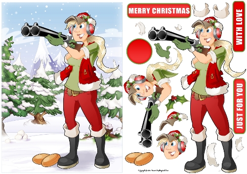 Christmas Clay Pigeon Shooting Dudess