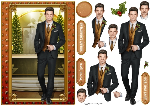 Art Deco Christmas Rodrigo (Gold)
