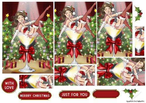 Mrs Claus Burlesque Dudess Pyramid