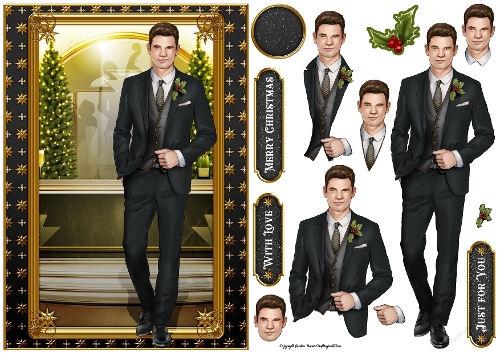 Art Deco Christmas Rodrigo Black