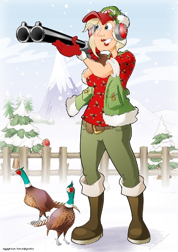 Christmas Clay Pheasant Shooting Dudess A4
