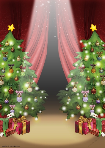 Burlesque Mrs Claus Dudess 2 Stage Scene
