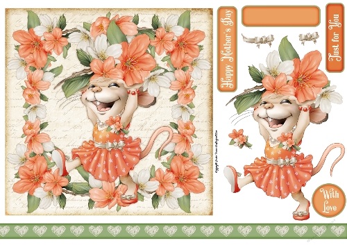 Mrs Mothers Day Mouse 2 7x7 Quick Card