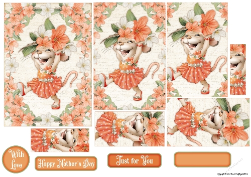 Mrs Mothers Day Mouse 2 Pyramid