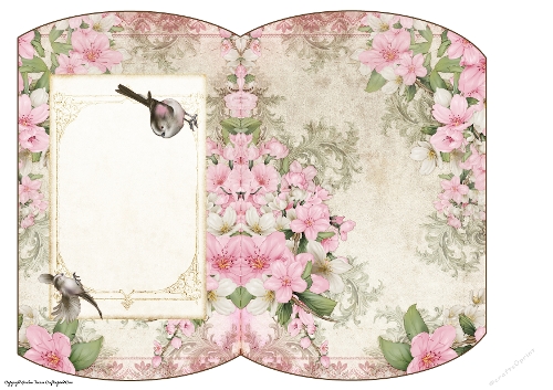 Long Tailed Bird with Blossom Lilac Mini Pillow Box