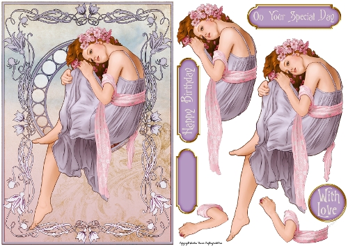Art Nouveau Delphine Lilac