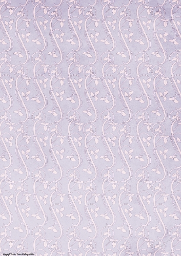 Art Nouveau Delphine Leaf Swirl Paper Lilac