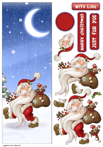 Santa Gnome 6 Large Vertical DL