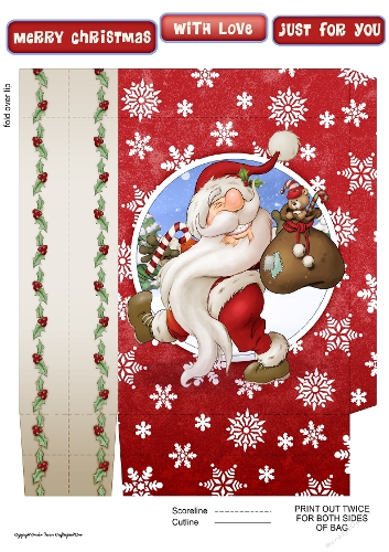 Santa Gnome 6 Mini Gift Bag