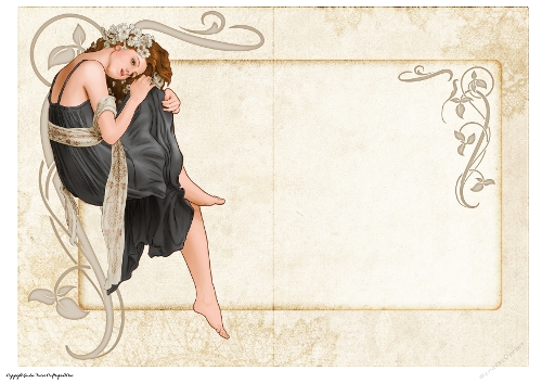 Art Nouveau Delphine Black Insert