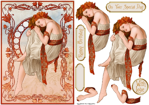 Art Nouveau Delphine Cream