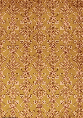 Art Nouveau Delphine Patterned Stripe Gold