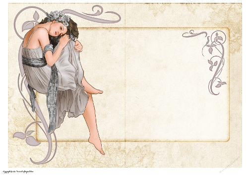 Art Nouveau Delphine Silver Insert
