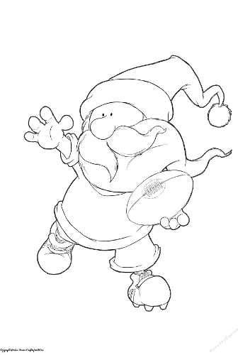 Rugby Gnome Digital Stamp