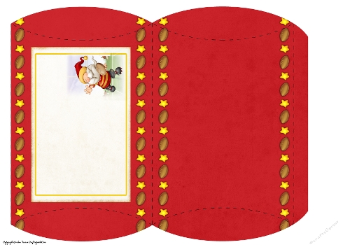 Rugby Gnome Red, Yellow Mini Pillow Box
