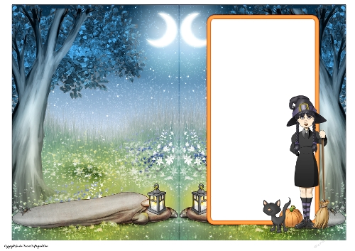 Halloween Witch Insert