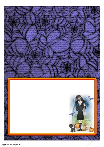Halloween Witch Slider Card Insert