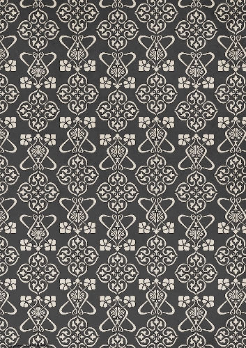 Art Nouveau Delphine Patterned Stripe Black