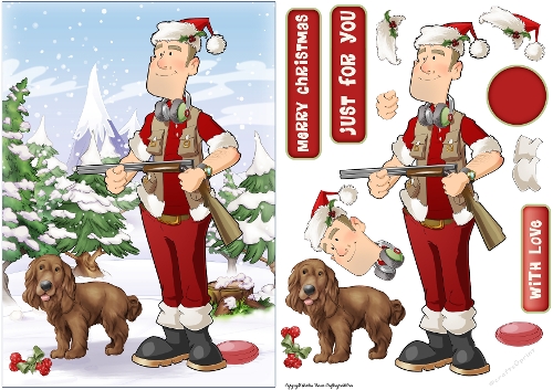 Christmas Clay Pigeon Shooting Dude 2