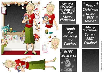 Christmas Thank You Teacher Female.