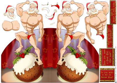 Stripper Santa Dude Shaped.