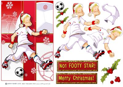 England Christmas Football Dude.