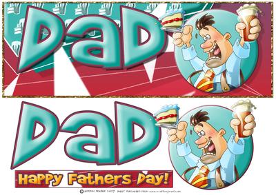 Beer and Cake Fathers Day/dad Dl Card.