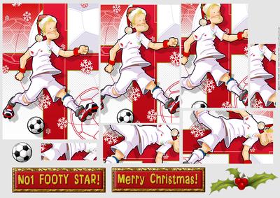 England Christmas Football Dude Pyramid.