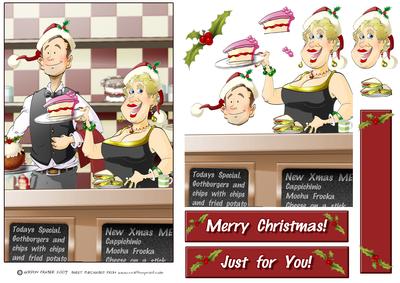 Christmas Cafe Couple.