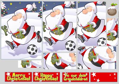 Football Santa Dude Pyramid.