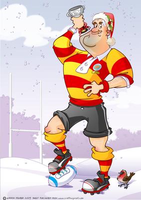 Chrstmas Rugby Dude A4.