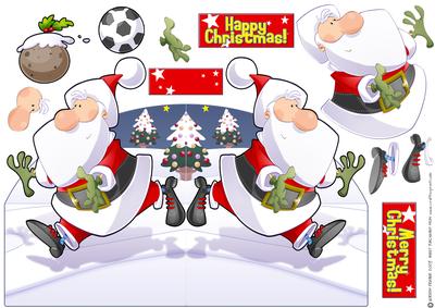 Football Santa Dude Shaped.