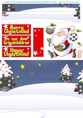 Football Santa Dude Penny Slider.