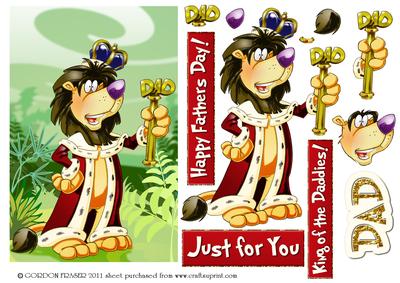 Fathers Day/dad Lion.